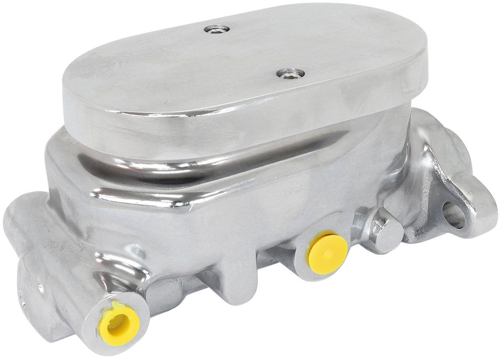 GM Brake Master Cylinder 1-1/8" Bore Chrome Finish  Cast Aluminium with Smooth Top Lid
