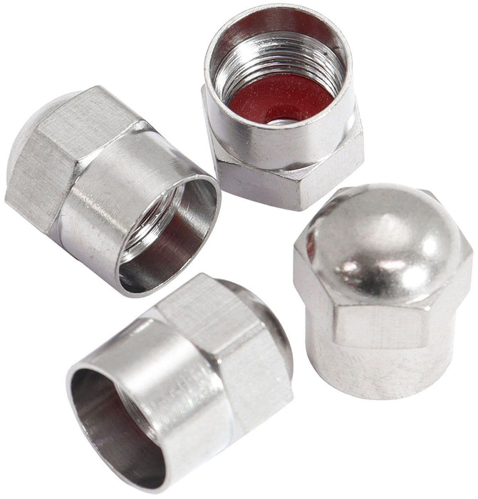 Replacement Valve Caps- Chrome Finish Sold as a Pack of 4, suits allAeroflow Valve Stems