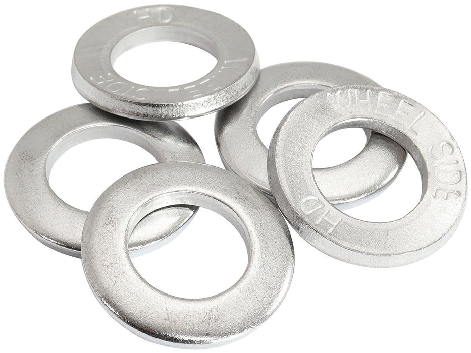 Large Wheel Nut Washer- Chrome  Sold As Pack of Five, 1.250&quot O.D, 0.695" I.D and 0.118" Thickness