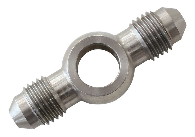 Stainless Steel Banjo with Double AN Fitting   10mm (3/8") Double Ended Banjo to -4AN Male