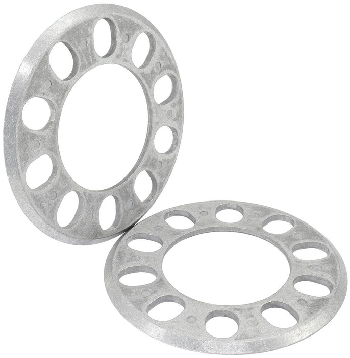 Slip on Aluminium Wheel Spacers, 7/32" (5.5mm) Thick   5 x 4.5" to 5.0" Bolt Circle