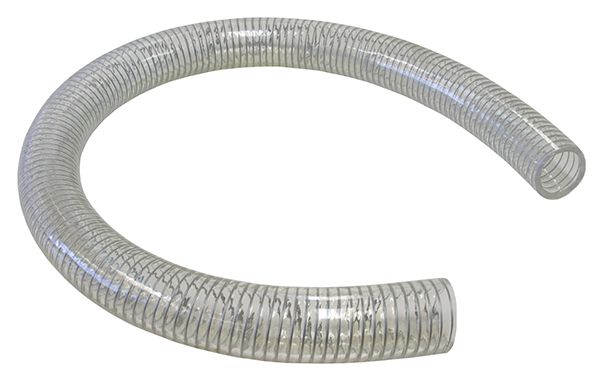 Reinforced Clear PVC Breather Hose 1" I.D  6 Metre Length