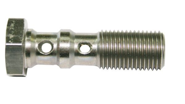 Stainless Steel Double Banjo Bolt 7/16"-24  30mm Length