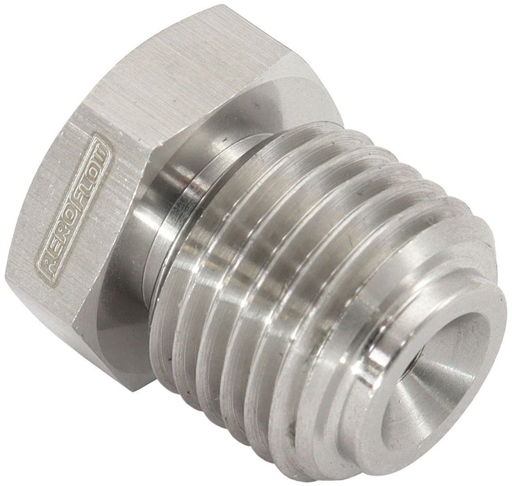Stainless Steel Inverted Flare Hex Port Plug 9/16"-18   Sold Individually