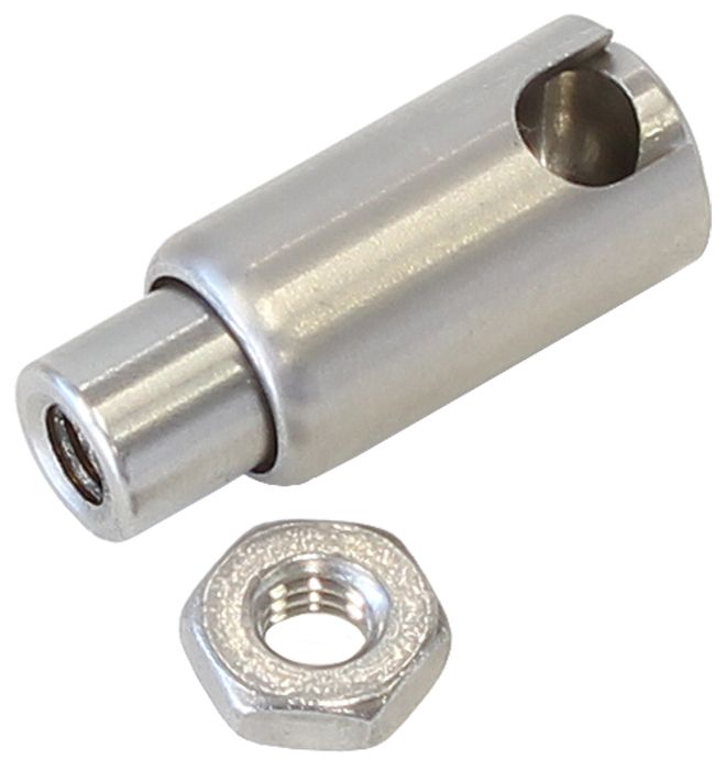 Quick Release Ball Joint 10-32 UNF Female Thread with 10-32 UNF Stud, Stainless Steel
