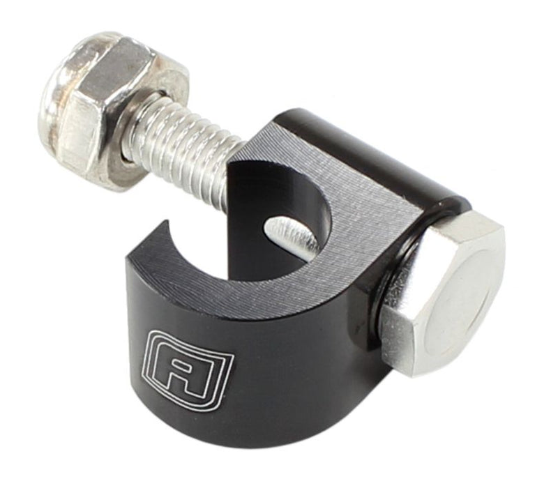 Billet Aluminium Clip Style Cable Mount  Half Clamp, Black