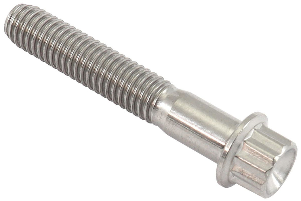 M6 x 1.00mm, UHL 35mm Titanium Bolt 12Point Head, Natural Finish, Sold Single.