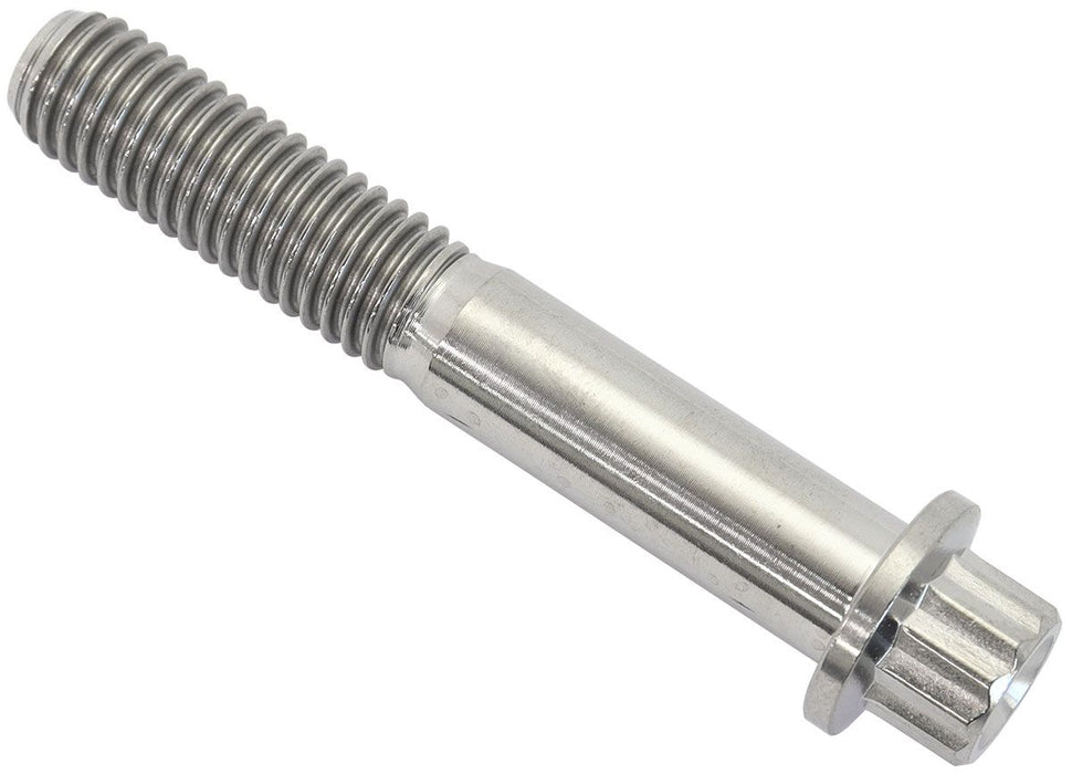 M8 x 1.25mm, UHL 50mm Titanium Bolt 12Point Head, Natural Finish, Sold Single.