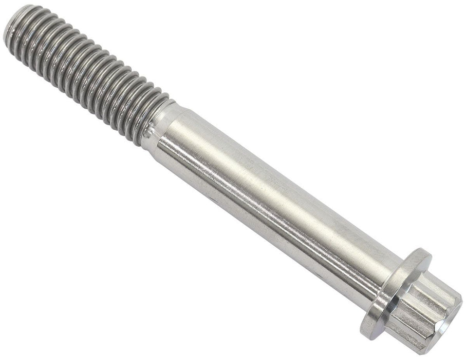 M8 x 1.25mm, UHL 60mm Titanium Bolt 12Point Head, Natural Finish, Sold Single.