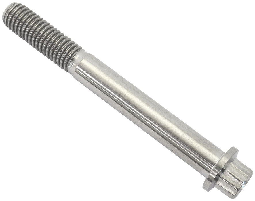 M8 x 1.25mm, UHL 70mm Titanium Bolt 12Point Head, Natural Finish, Sold Single.