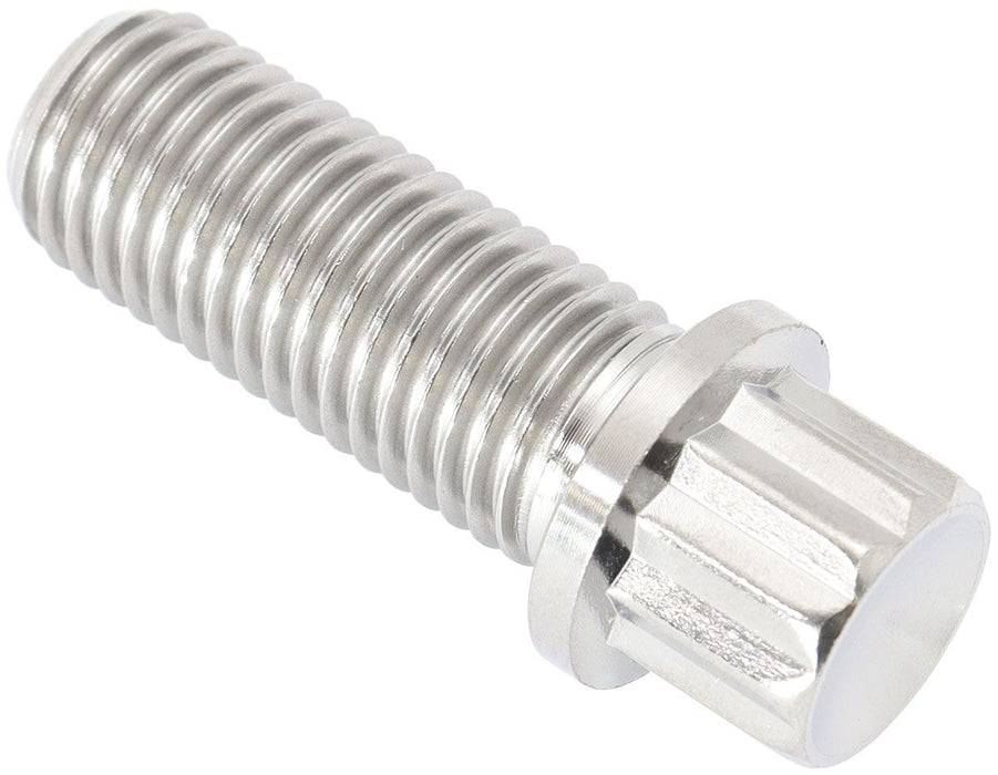 M10 x 1.25mm, UHL 25mmTitanium Bolt 12Point Head, Natural Finish, Sold Single.