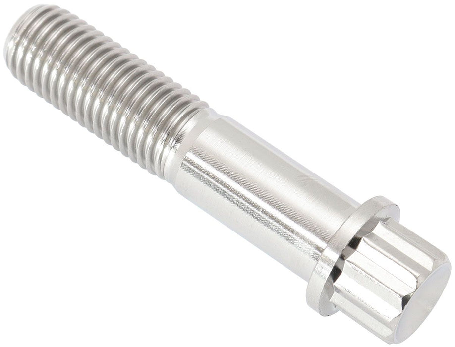 M10 x 1.25mm, UHL 45mmTitanium Bolt 12Point Head, Natural Finish, Sold Single.
