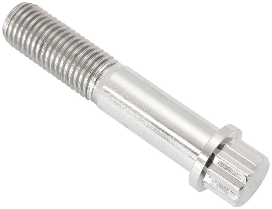 M10 x 1.25mm, UHL 50mmTitanium Bolt 12Point Head, Natural Finish, Sold Single.