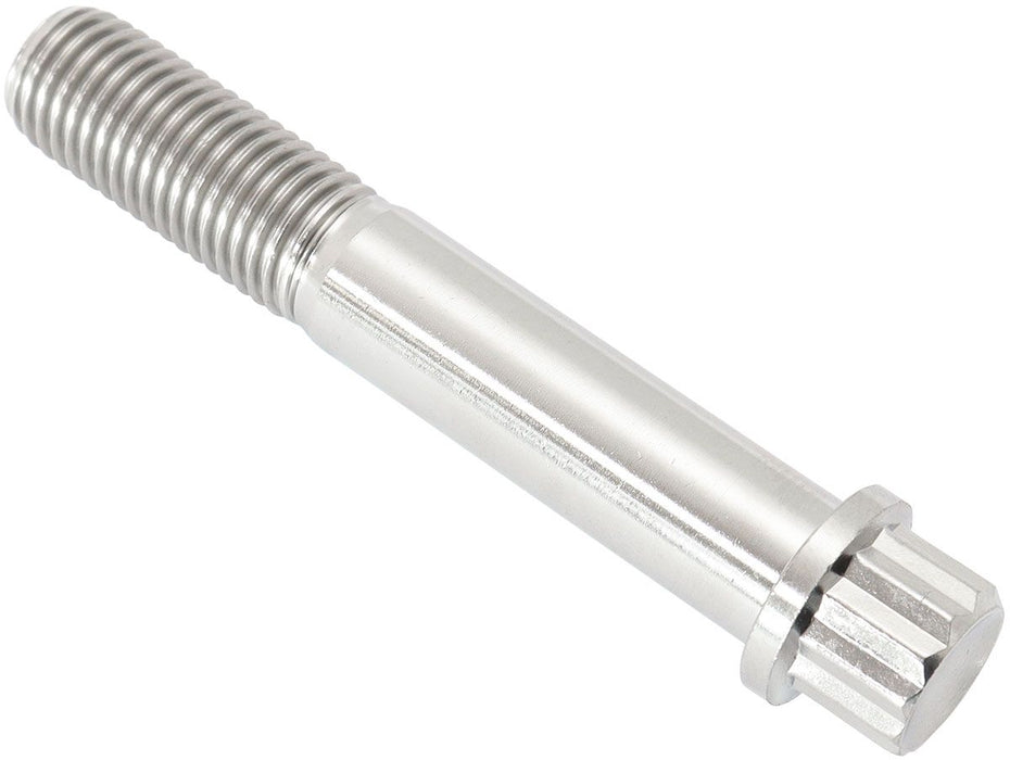 M10 x 1.25mm, UHL 60mmTitanium Bolt 12Point Head, Natural Finish, Sold Single.