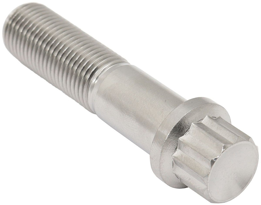 M12 x 1.25mm, UHL 50mmTitanium Bolt 12Point Head, Natural Finish, Sold Single
