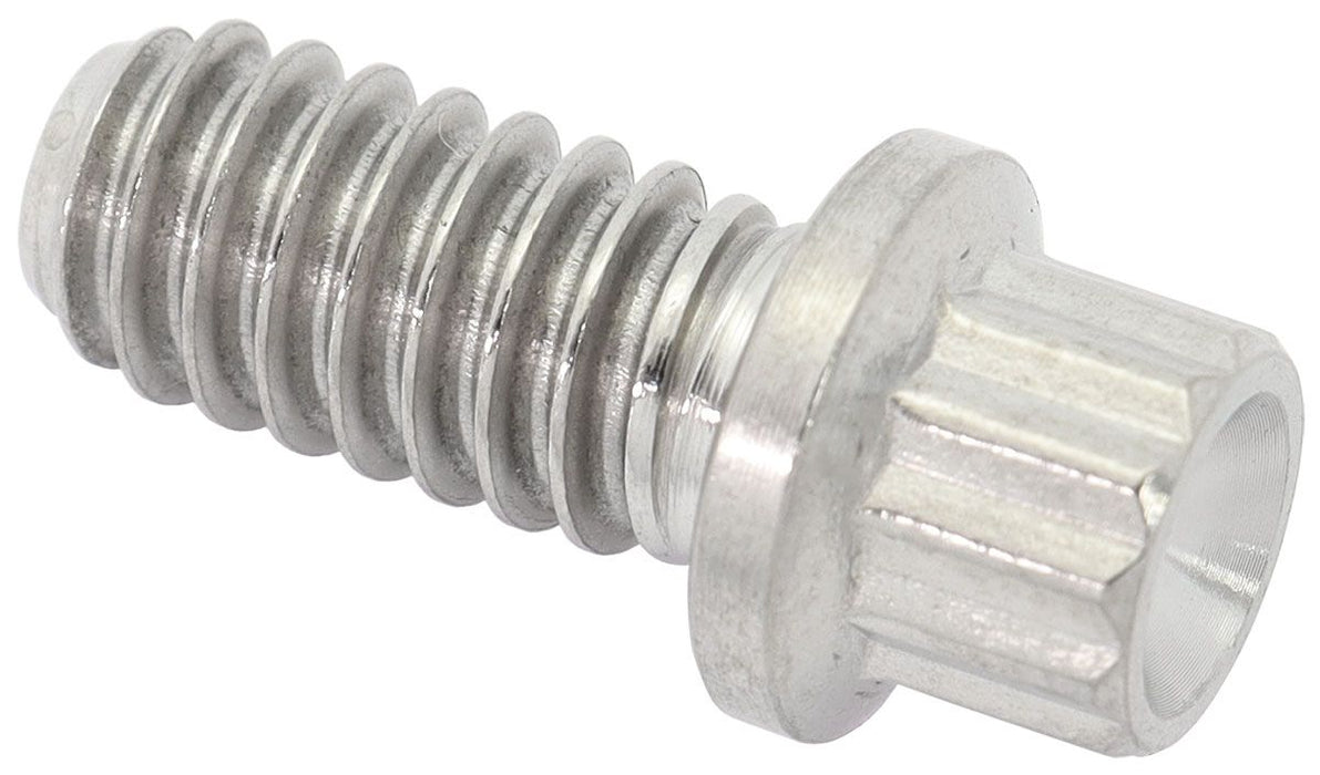 1/4-20", UHL 0.500" Titanium Bolt 12 Point Head, Natural Finish, Sold Single.