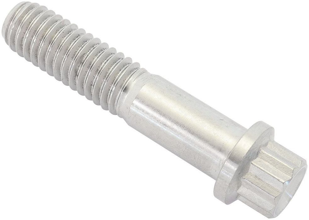 3/8-16", UHL 1.75" Titanium Bolt 12 Point Head, Natural Finish, Sold Single.