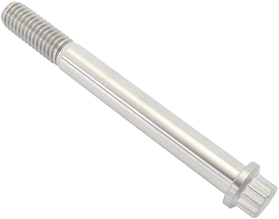 3/8-16", UHL 3.50" Titanium Bolt 12 Point Head, Natural Finish, Sold Single.