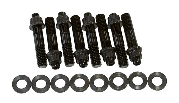 Blower Stud Kit 2.50" Total Length   Black Studs & Nuts