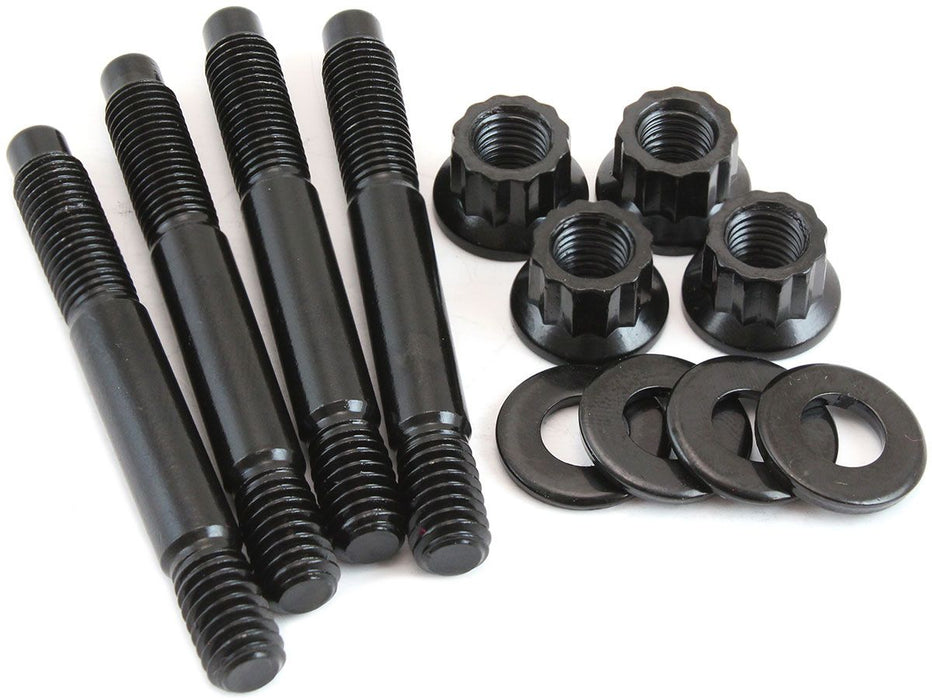 Carburettor Stud Kit to Suit 1" Spacer, 2.70" (69mm) OAL - Black Finish  12 Point Head, 8740 Material, Sold as a Pack of 4