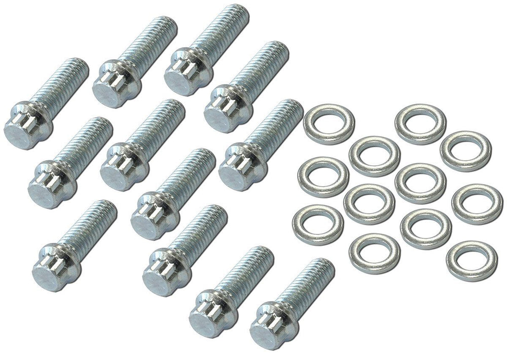 3/8-16" Intake Bolts 1" UHL  12 Point Head, Pack of 12