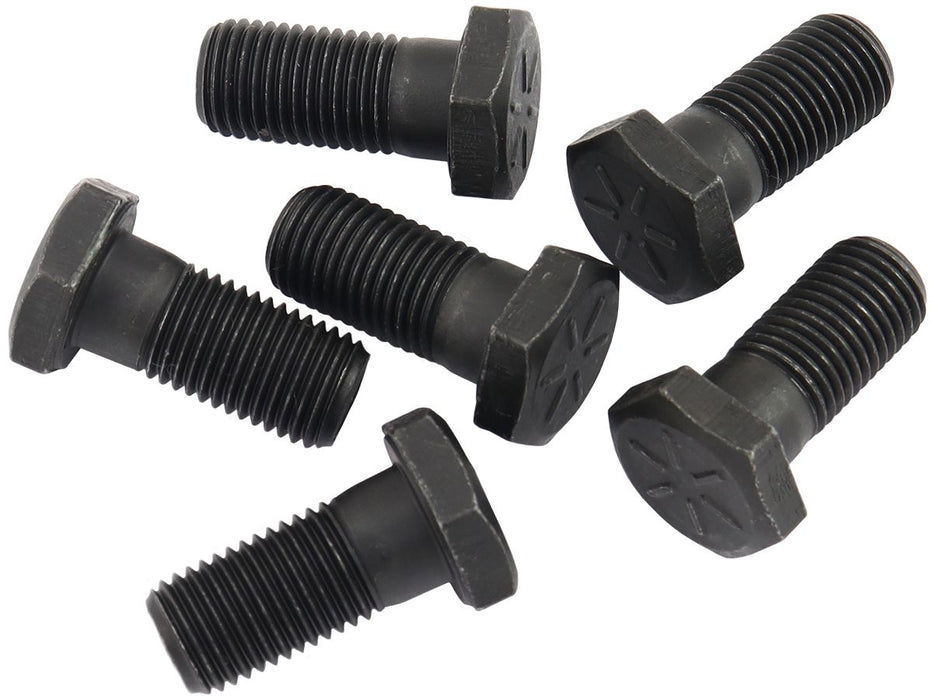 7/16-20" FlywheelBolts 1" UHL  Hex Head, Pack of 6