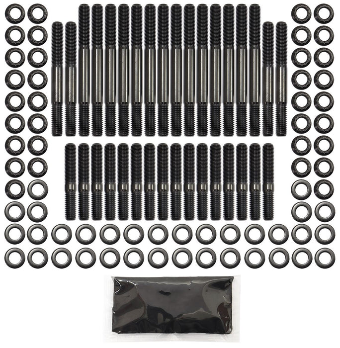 Small Block Chev 350 Head Stud Kit 12Point Nuts, Suit 23 Degree OEMand Aftermarket Cylinder Heads, 8740 Grade Material