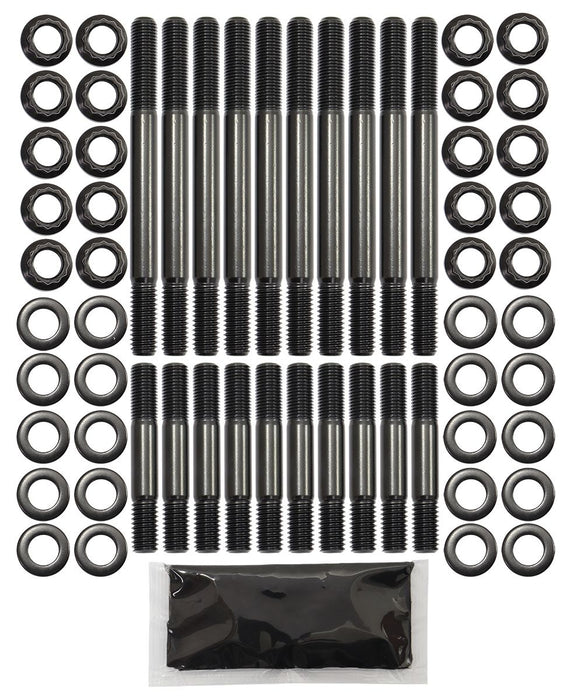 Small Block Ford 289-302 Windsor 7/16" Head Stud Kit 12Point Nuts, Suit OEM and Aftermarket Cylinder Heads with 7/16" Holes, 8740 Grade Material