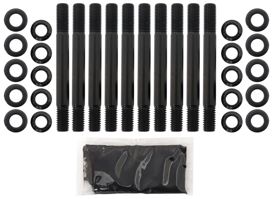 Small Block Chev 350 2Bolt Main Stud Kit with Large Journal 12 PointNuts and 8740 Grade Material