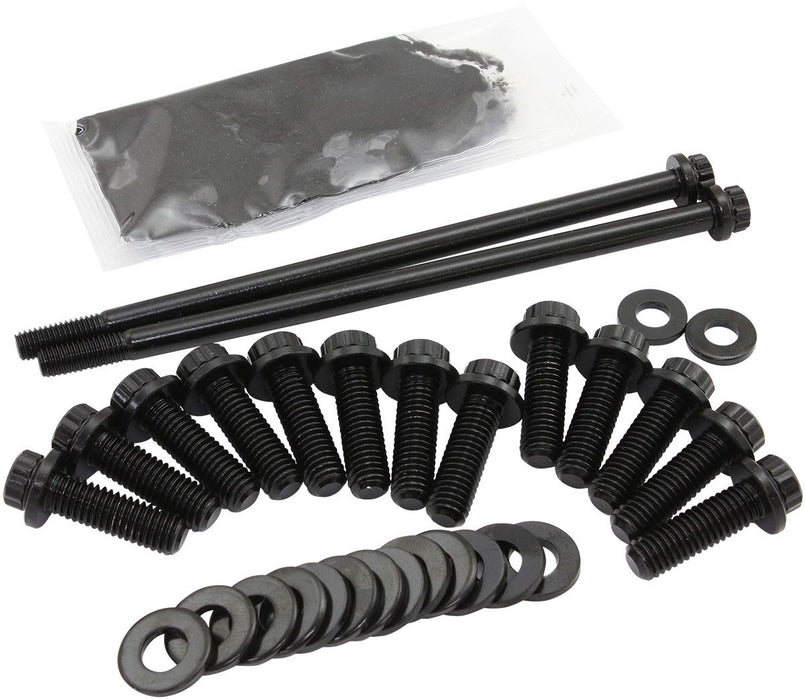 GM LS Oil Pan Bolt Kit- Black Finish  12 Point Head and 8740 Grade Material
