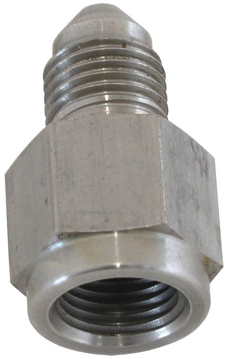 Straight Female NPT to Male AN Adapter 1/8" to -3AN  Stainless Steel