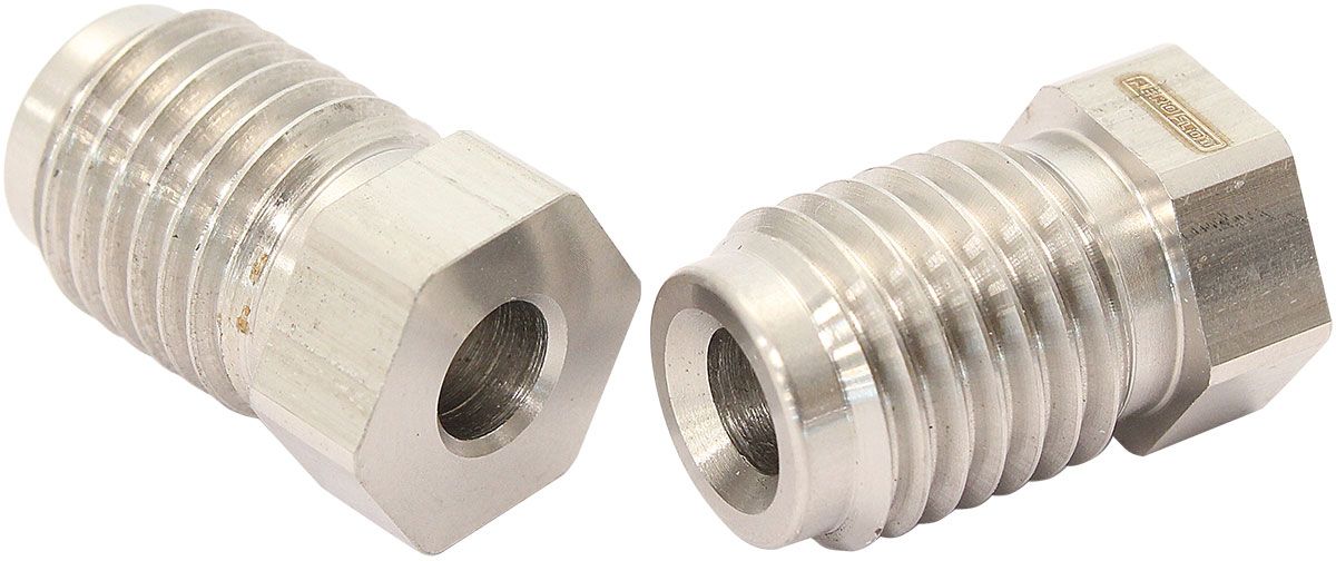 Stainless Steel Inverted Flare Tube Nuts (Pair) M12 -1.5mm to 3/16" Hard