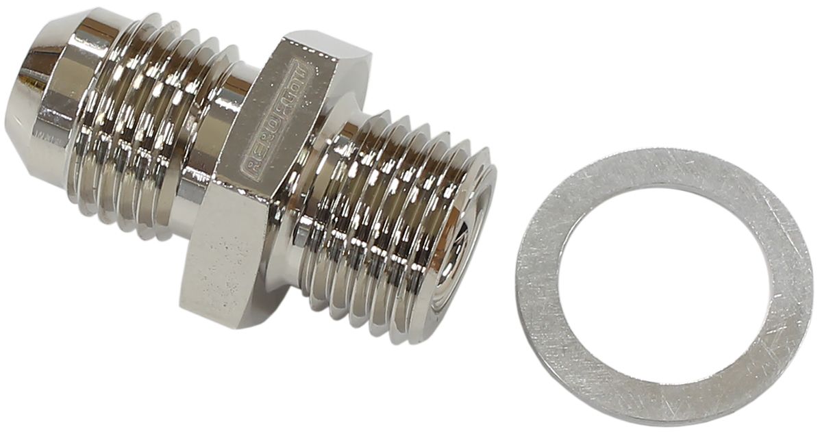 Transmission Adapter Short 9/16"-18 NPSM to -6AN  Fits GM 4L80E