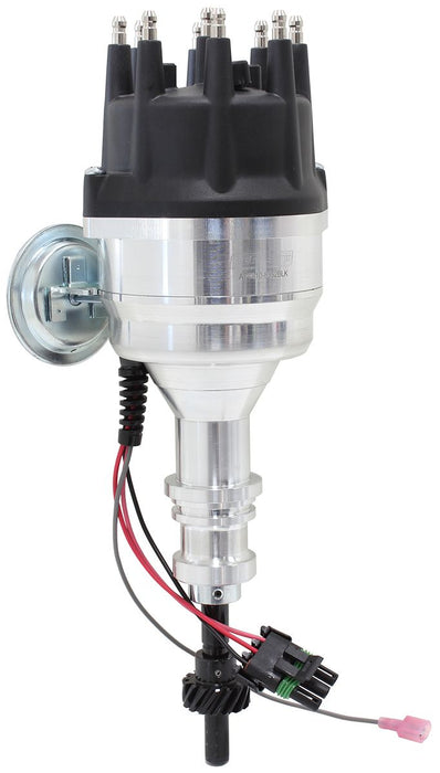 Aeroflow XPRO Ford Windsor Ready to Run Distributor, Machined Aluminium Body with Black Cap Suit Ford 289 and 302 Windsor V8