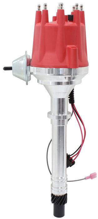Aeroflow XPRO Chevrolet Ready to Run Distributor, Machined Aluminium Body with Red Cap Suit Chev SmallBlock and Big Block V8