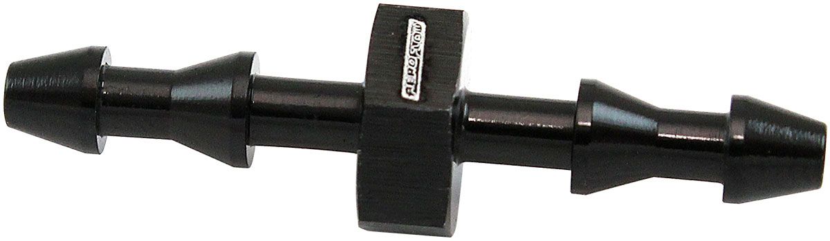 Male to Male 3mm (1/8") Barb Push Lock Adapter  Black Finish