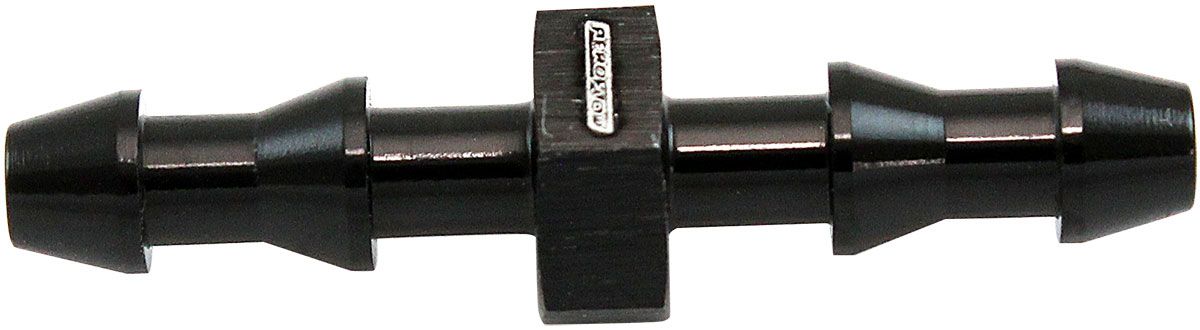 Male to Male 4mm (5/32") Barb Push Lock Adapter  Black Finish