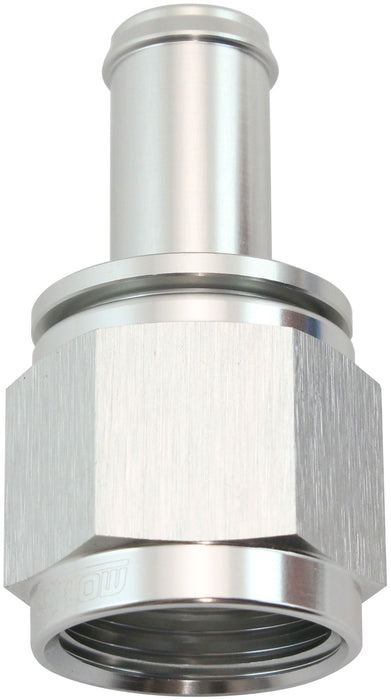 Straight Hose Barb 1/2" to -10AN Female  Silver Finish