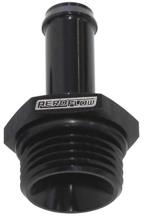 Straight Hose Barb 5/16" to -6 ORB  Black Finish