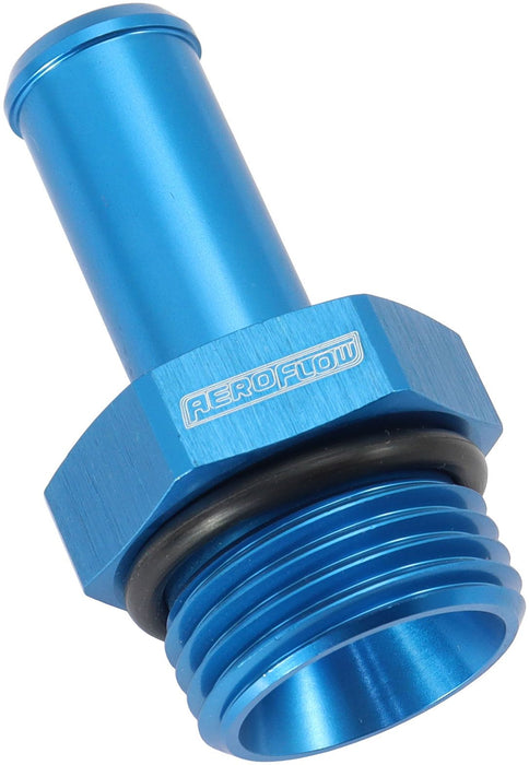 ORB to Barb Fitting - Blue -10 ORB to 1/2" (12.7mm) Barb