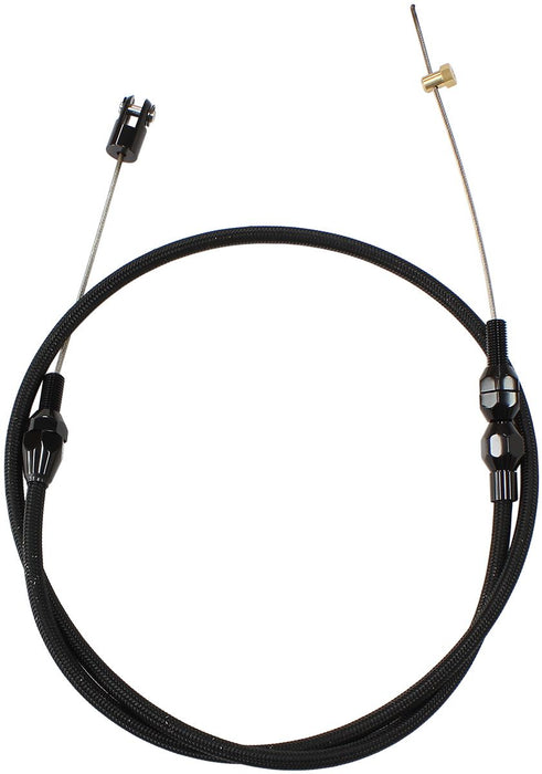 Stainless Steel Throttle Cable - Black  36" Long Suit GM LS Series