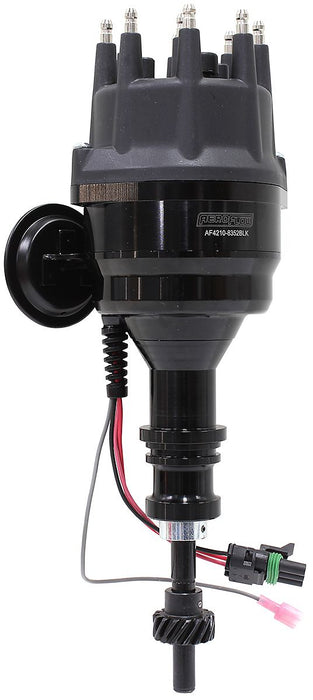 Aeroflow XPRO Ford Windsor Ready to Run Distributor, Black Anodised Body with BlackCap Suit Ford 289 and 302 Windsor V8