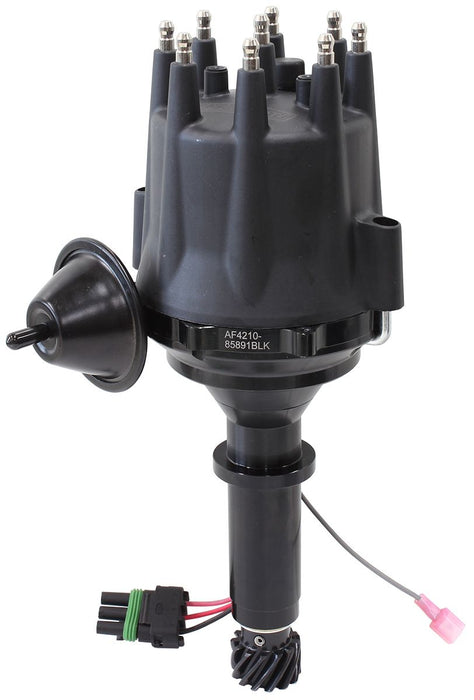 Aeroflow XPRO Holden Ready to Run Distributor, Black Anodised Body with Black Cap Suit Holden 253, 304, 308, 355 V8