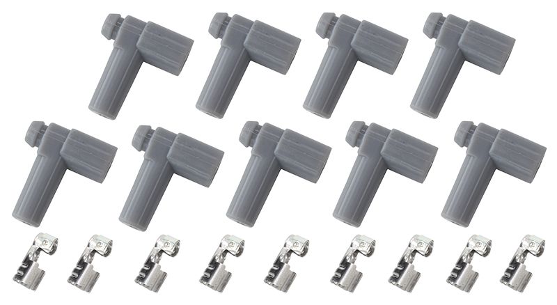 Xpro Silicone 90° HEI Boots & 90° Terminals  Grey, set of 9