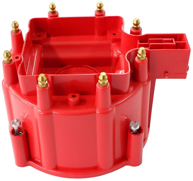 Replacement HEI Distributor Cap Only  Red Finish