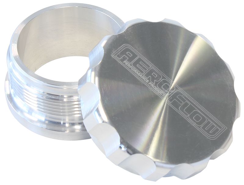 1" Billet Aluminium Weld-On Filler with Raw Cap