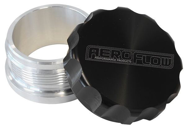 2" Billet Aluminium Weld-On Filler with Black Cap