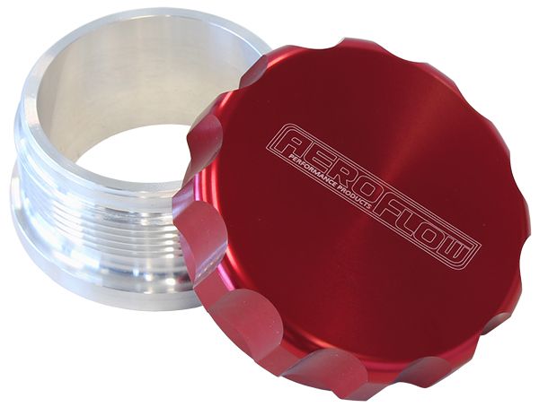 2" Billet Aluminium Weld-On Filler with Red Cap