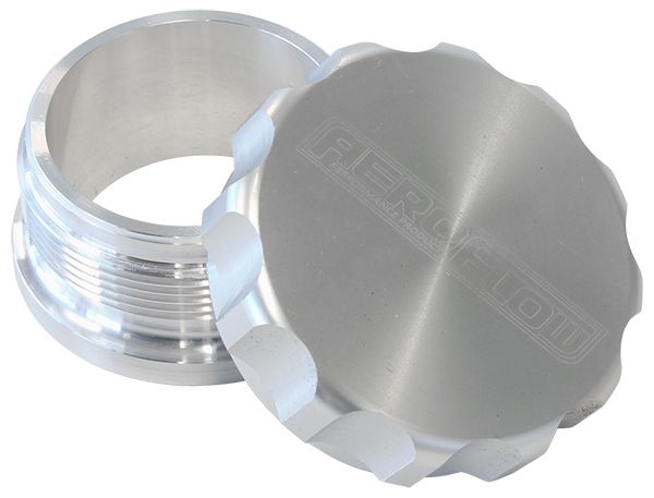2" Billet Aluminium Weld-On Filler with Silver Cap