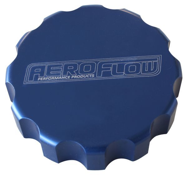 Billet Radiator Cap Cover   Suit Small Cap, Blue Finish